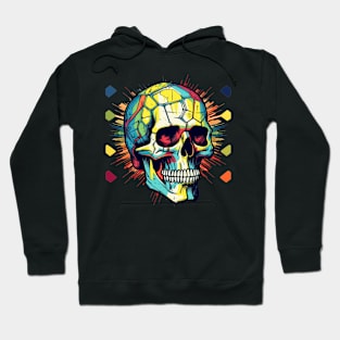 Abstract Skull Explosion Hoodie